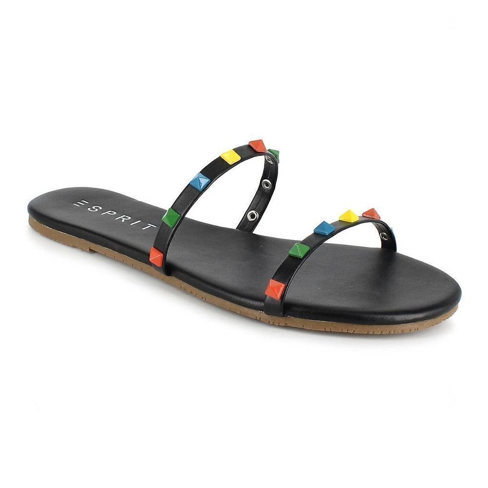 Esprit Joy Women's Slide Sandals In Black Multicolor Size 8M